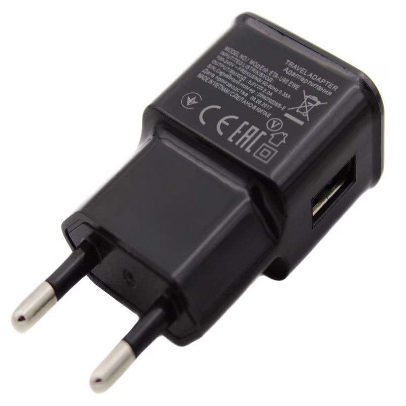 Сетевое зарядное устройство Samsung (1xUSB, 1A), Черный