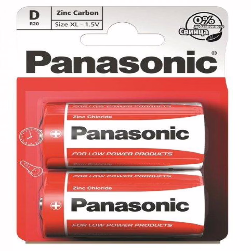 Батарейка R20 Panasonic / соляна