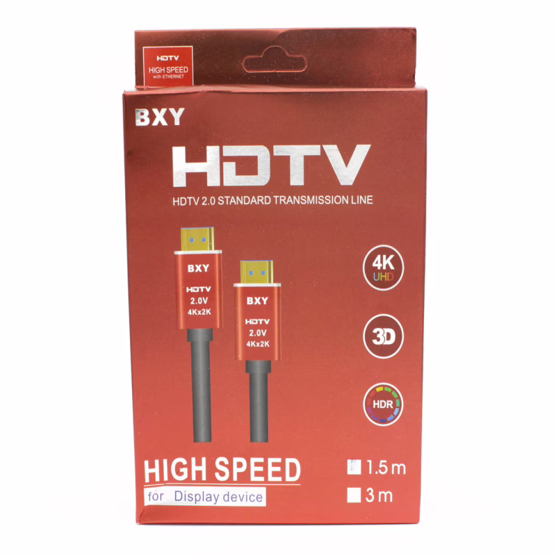 Кабель HDMI - HDMI, 1.5 м, 4K, 3D, HDR