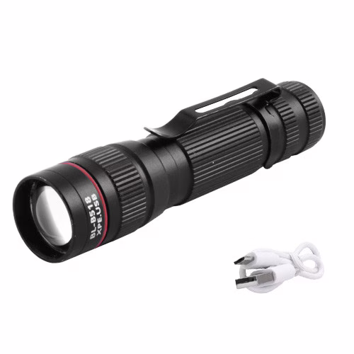 Ручний ліхтар X-Balog Police BL-B518, Li-ion, 1XPE+Cob, Zoom, ЗУ USB