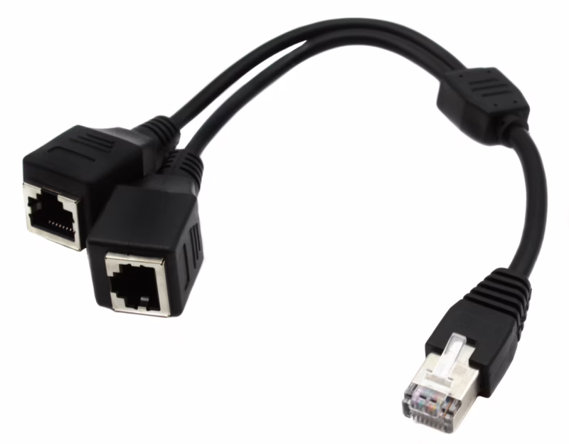 Разветвитель LAN RJ45 (RJ45 - 2 × RJ45)