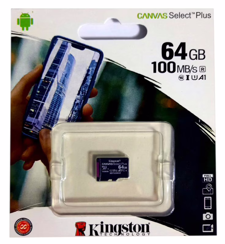 Карта памяти micro SDHC Kingston (UHS-3) 64GB class 10 (без адаптра) (Гарантия 3года)