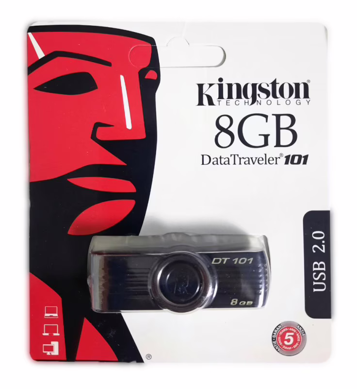 USB флеш накопитель Kingston DT101 8Gb Black (DT101 G2) (Гарантия 3года)
