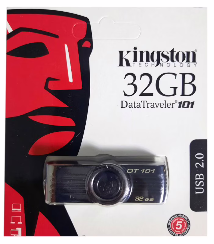 USB флеш накопичувач Kingston DT101 32Gb Black (DT101 G2) (Гарантія 3 роки)