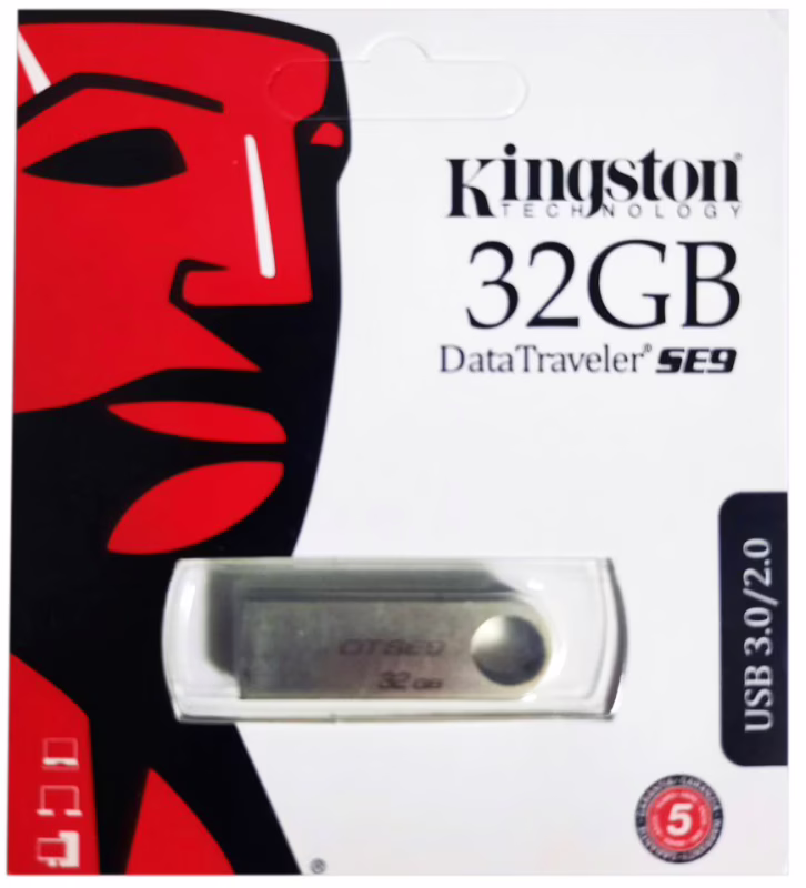USB флеш накопичувач Kingston SE9 32Gb (DTSE9H) (Гарантія 3 роки)