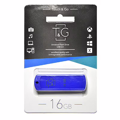 USB флеш накопичувач T&G 16GB/ TG011-16GBBL (Гарантія 3 роки)