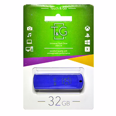 USB флеш накопичувач T&G 32GB/ TG011-32GBBL (Гарантія 3 роки)