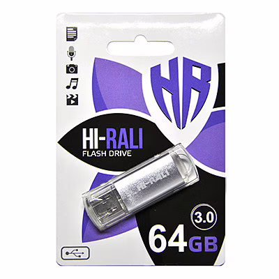 USB флеш накопичувач Hi-Rali 64GB/ HI-64GBVC (Гарантія 3 роки)