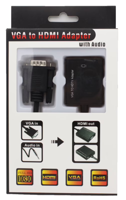Адаптер VGA - HDMI с AUX (1980)