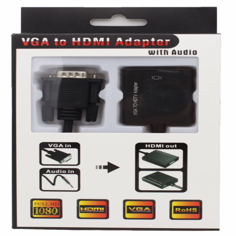 Адаптер VGA - HDMI с AUX (1980)