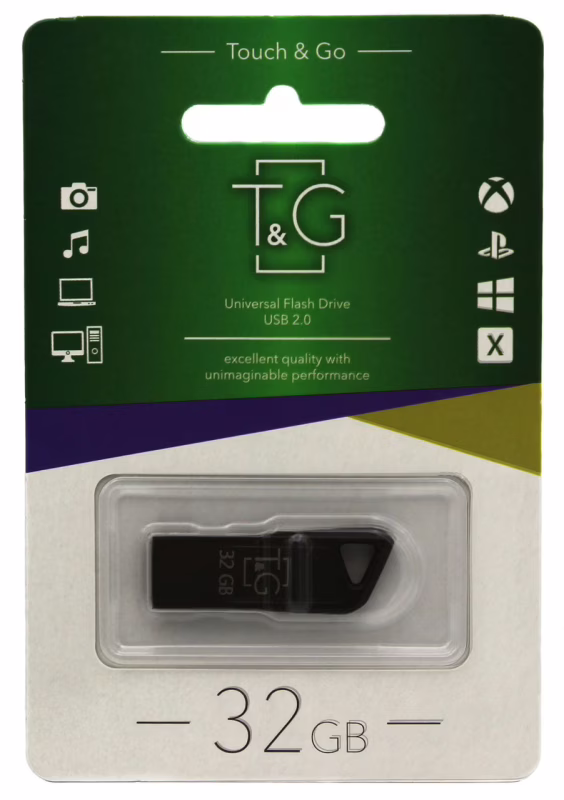 USB флеш накопичувач T&G 32GB/ TG114-32G (Гарантія 3 роки)