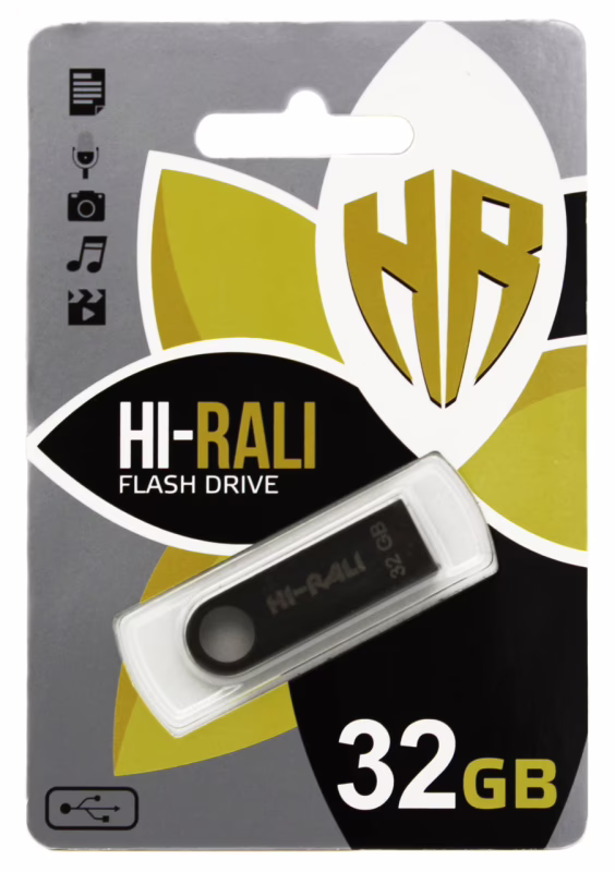 USB флеш накопичувач Hi-Rali 32GB/ HI-32GBSH (Гарантія 3 роки)