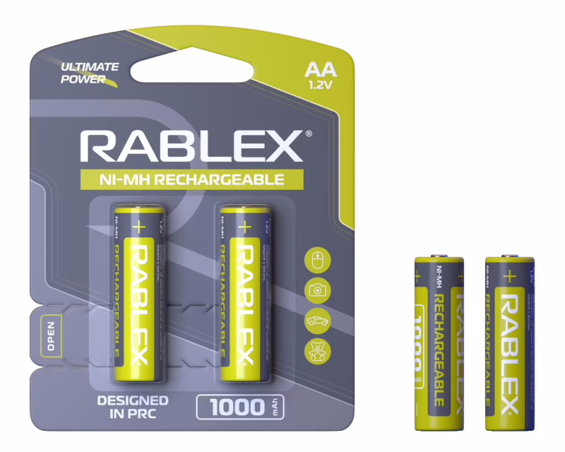 Акумулятор Rablex HR6/AA Ni-MH 1000mAh 1.2V 1 шт.