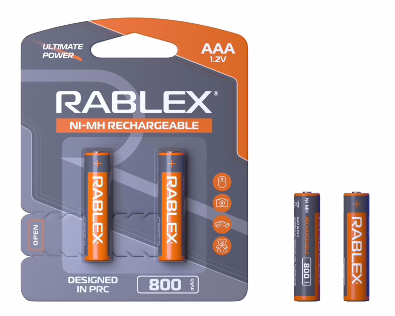 Акумулятор Rablex HR3/AAA Ni-MH 800mAh 1.2V 1 шт.