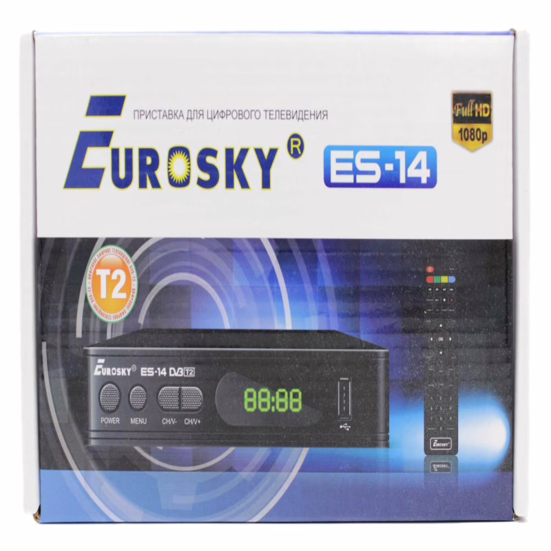 ТВ-тюнер Eurosky ES-14 DVB-T2 (гарантия 1 год)