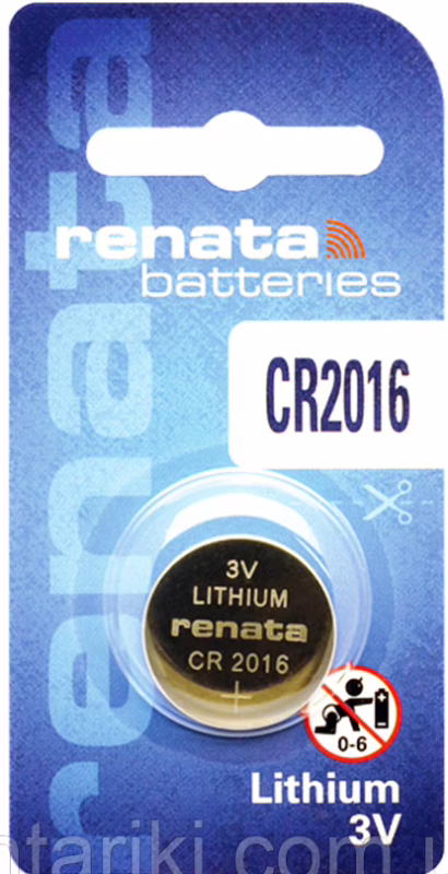 Батарейки-таблетки Renata CR2016 / 3V блістер 1шт.