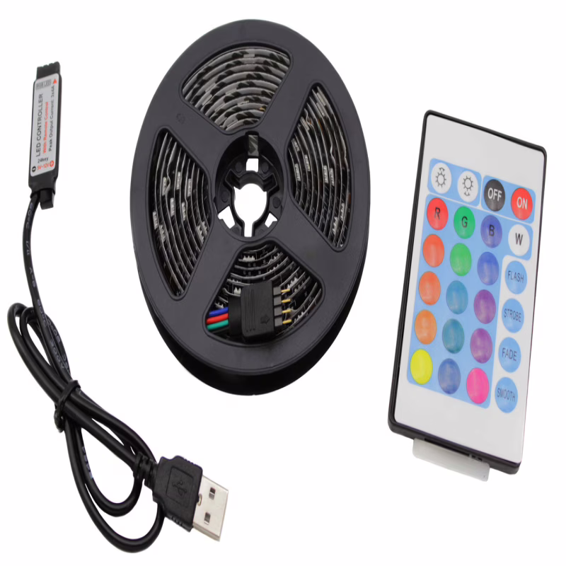 Світлодіодна стрічка RGB кольорова USB / 5050 / 7572 / 2 м
