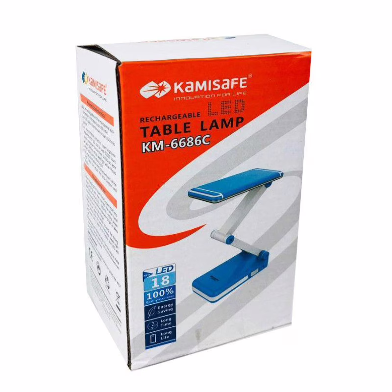 Настольная LED-лампа аккумуляторная Kamisafe KM-6686C, 18 LED