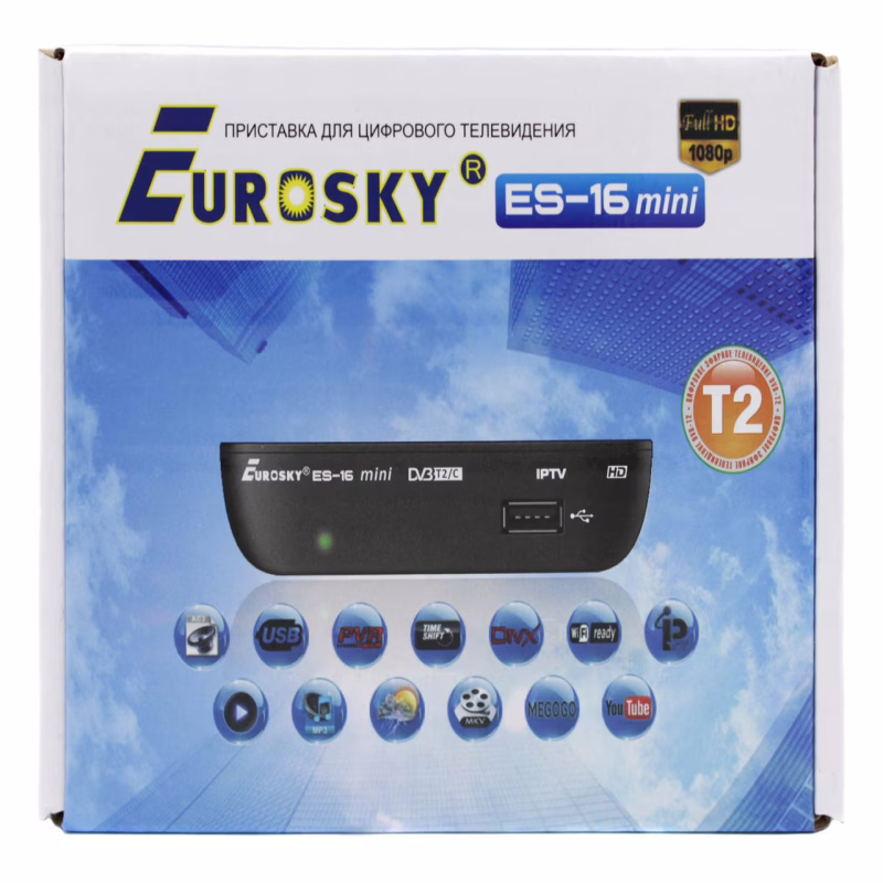 ТВ-тюнер Eurosky ES-16 Mini DVB-T2 (гарантия 1 год)