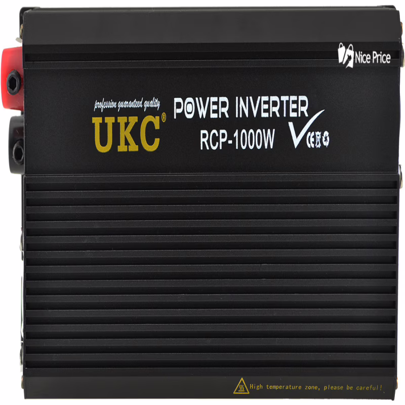 Інвертор перетворювач Професійний UKC 12V-220V RCP-1000W + USB / 4144