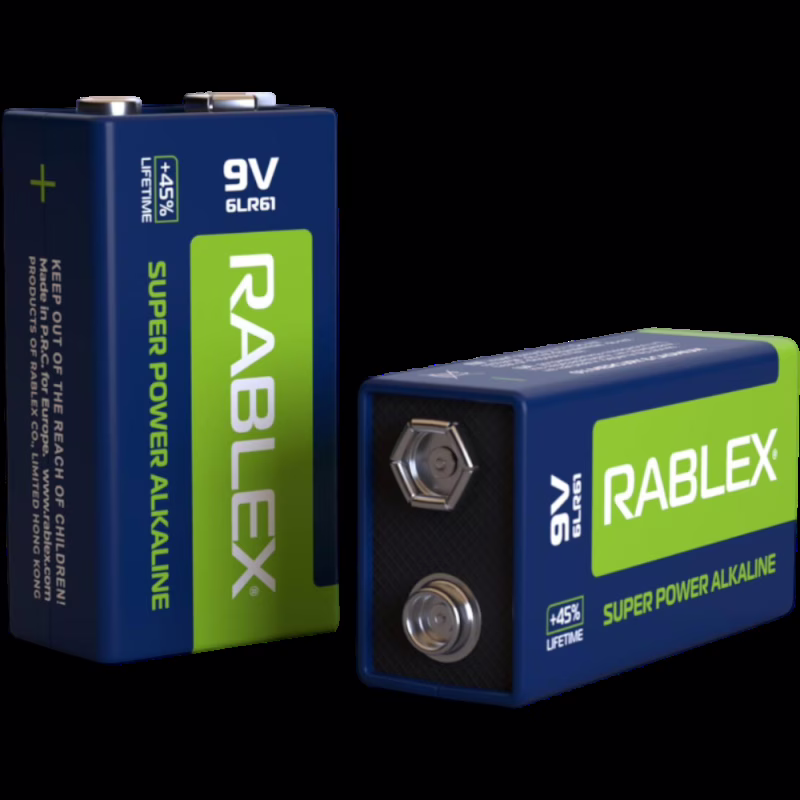 Батарейка Rablex Super Power Alkaline Крона 6F22 / 9V