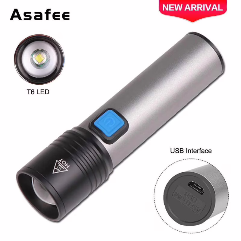 Ручной фонарь аккумуляторный BL-K31, USB charge, 6811