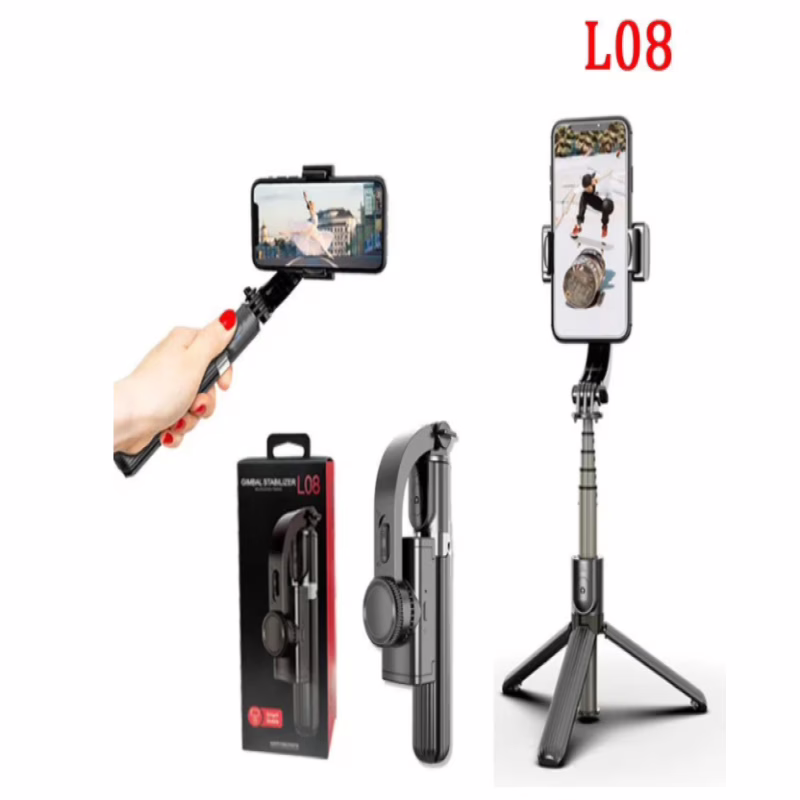 Стабилизатор для телефона Gimbal L08 со штативом и Bluetooth-пультом дистанционного управления