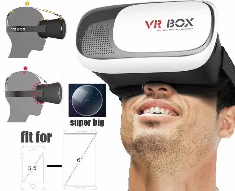 Очки виртуальной реальности VR Box G2 с пультом дистанционного управления (4141)