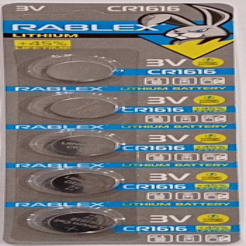 Батарейки-Таблетки Rablex CR1616/3V блистер 5шт.