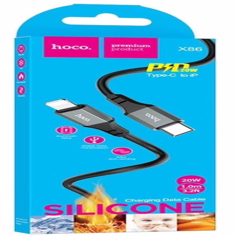 Кабель HOCO X86, USB Type-C – Lightning