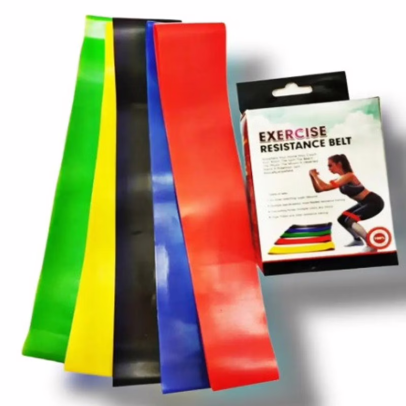 Фітнес резинки для спорту Exercise Resistance Belt набір 5 шт + чохол, LX 005