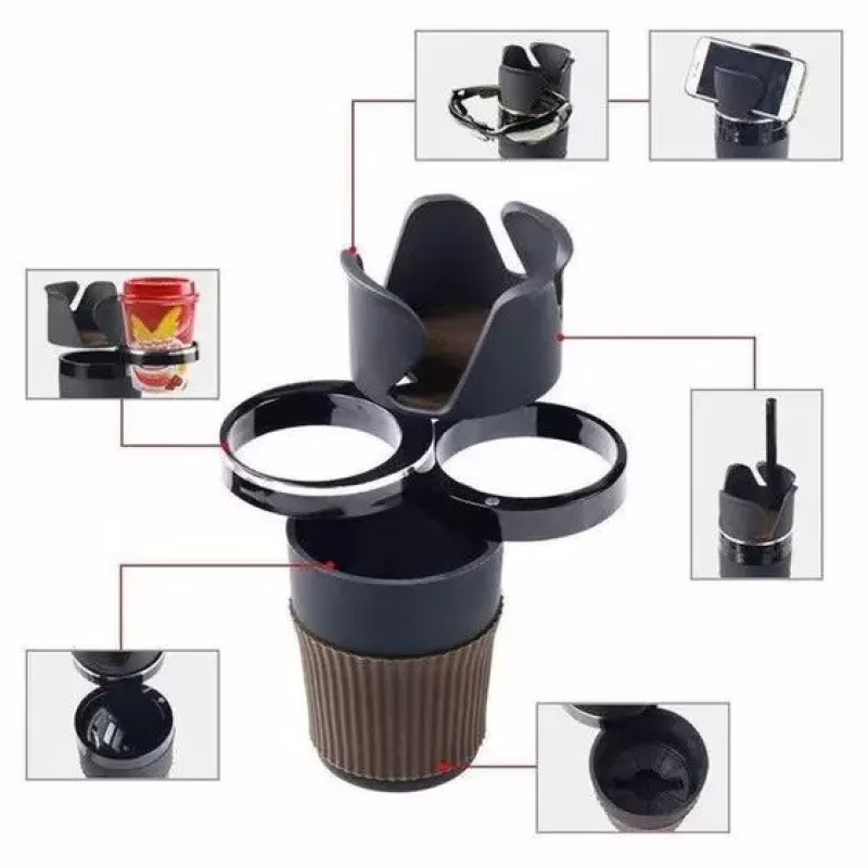 Автомобильный подстаканник-органайзер Car Holder Multi Cup 5 в 1 (3359)
