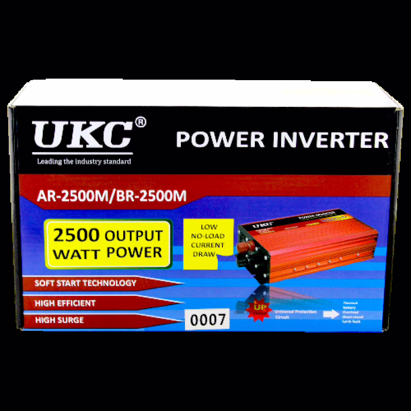 Інвертор перетворювач UKC AC/DC AR 2500W 24V, 4820