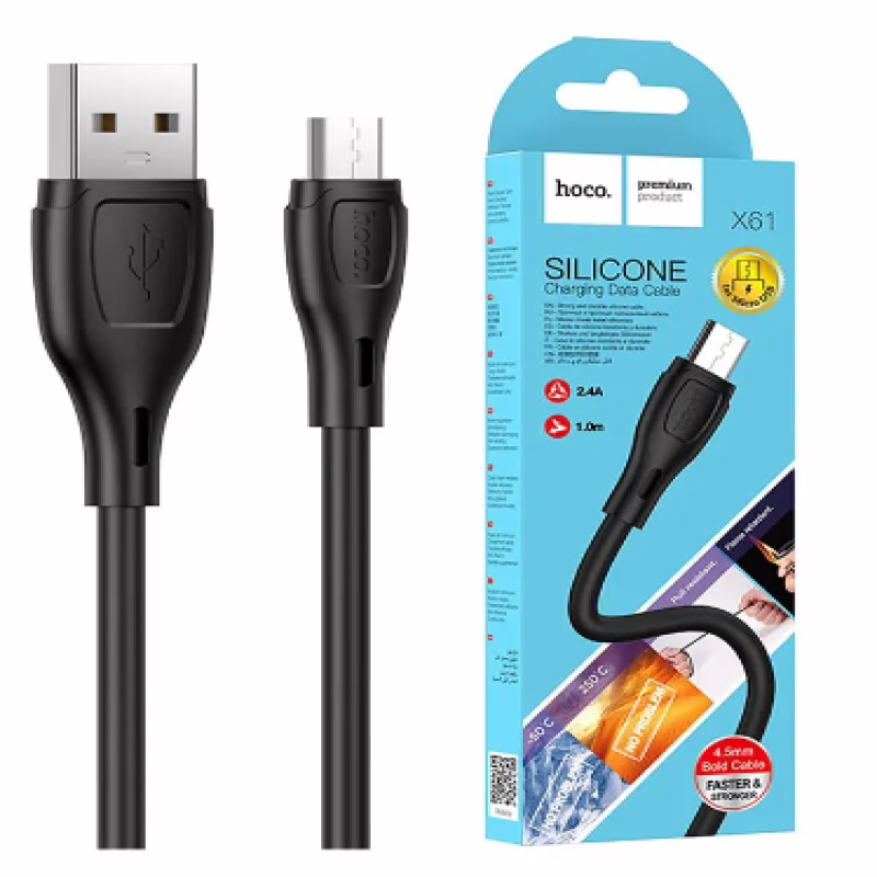 Кабель HOCO X61, USB – Micro-USB, 3A, 1 м