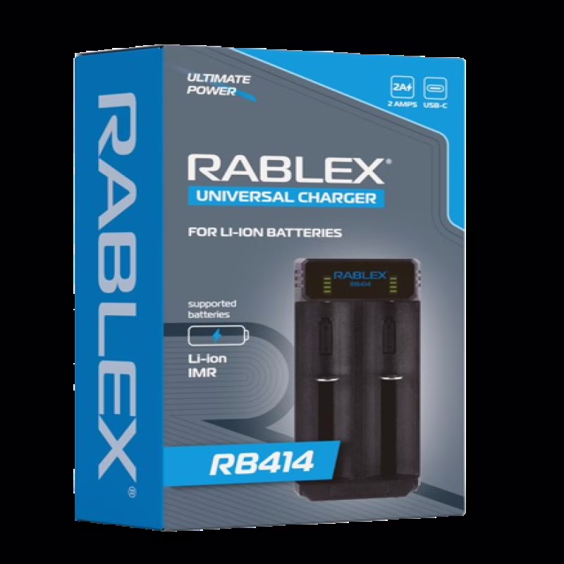 Зарядное устройство Rablex RB414 2x18650 и др./ от USB /