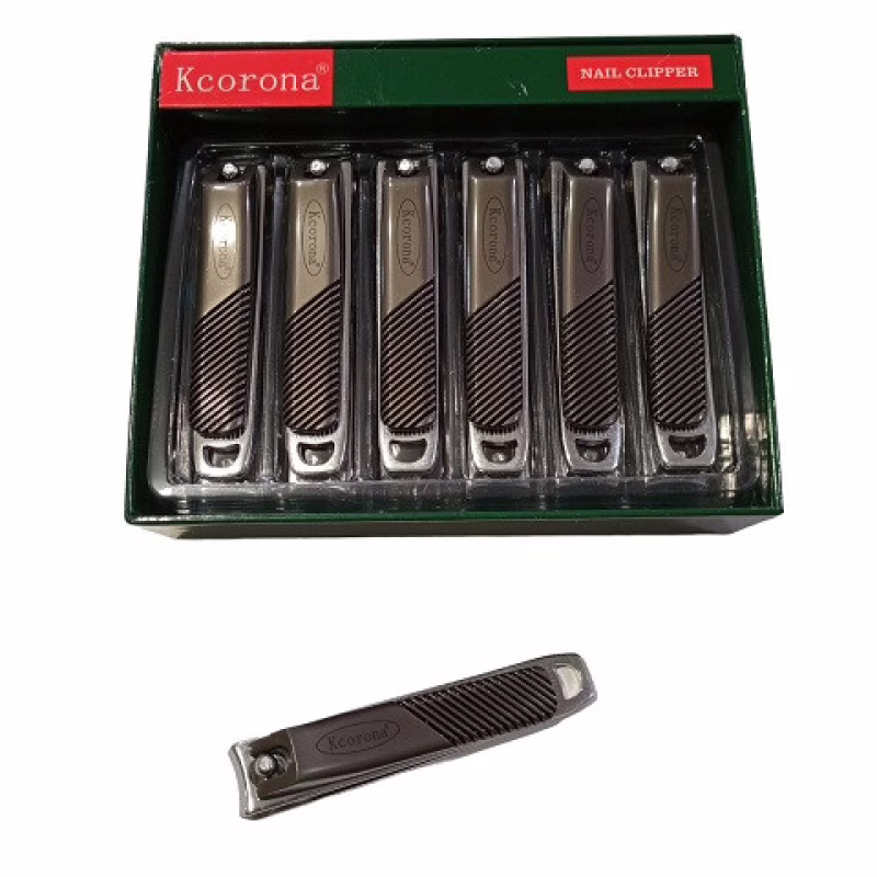 Кусачки для ногтей Kcorona 8001GT-3, черный полосатый