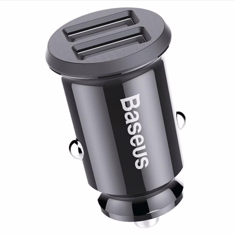 Автомобільне зарядне пристрій Baseus Grain Mini Smart Dual USB Car Charger - 3.1A