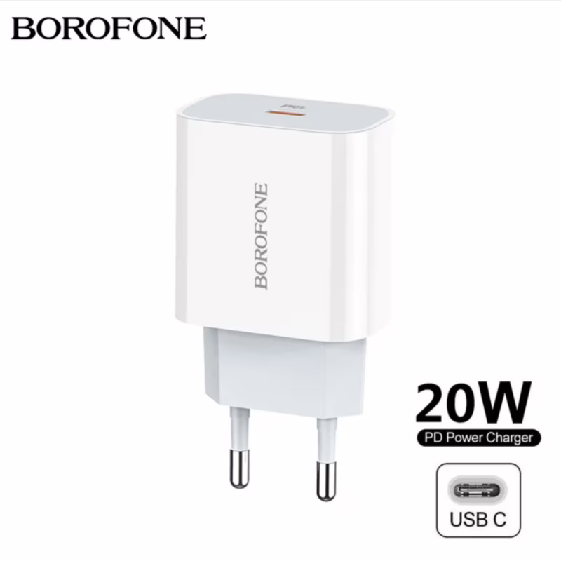 Сетевое зарядное устройство BOROFONE BA38A Plus, USB Type-C, PD