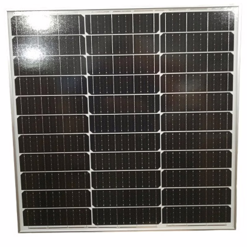 Солнечная панель SA-50, 50W, 18V, 63 × 58 × 3 см, индикация V/A