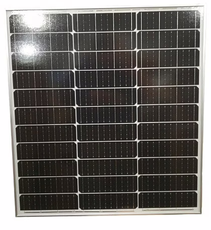 Сонячна панель SOLAR PANEL SA-50 / 2465/ 63*58*3/ індикація V і A / верх скло, 18V 50W
