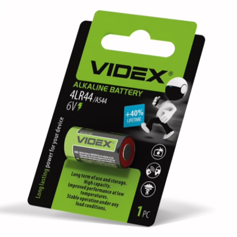 Батарейка Videx 4LR44 (A544) Alkaline