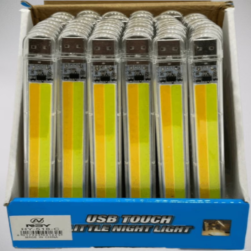 USB LED-лампа для ноутбука и Power Bank COB, сенсорное включение (9208)