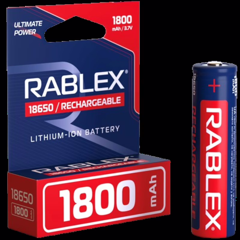 Аккумулятор Rablex 18650 Li-ion 1800mAh 3.7v