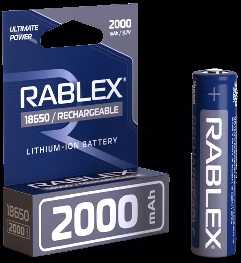 Акумулятор Rablex 18650 Li-ion 2000mAh 3.7v