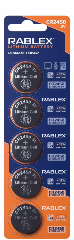 Батарейка Rablex CR2450 3V (блистер 5 шт.)