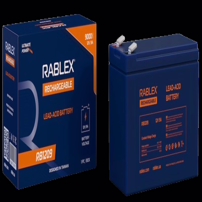 Акумуляторна батарея Rablex 12V 9Ah (RB1209), свинцево-кислотна (SLA)