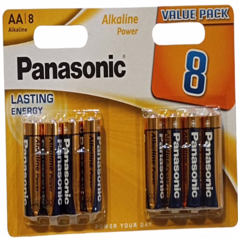 Батарейка Panasonic LR6, AA, Alkaline, 8 штук