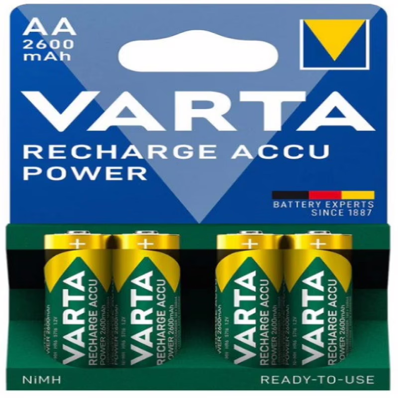 Аккумулятор Varta Recharge Accu Power AA (HR6) Ni-MH 2600mAh 1.2V