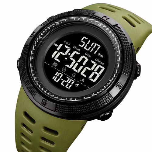 Годинники наручні SKMEI 2070AGWT, ARMY GREEN-BLACK, 9304