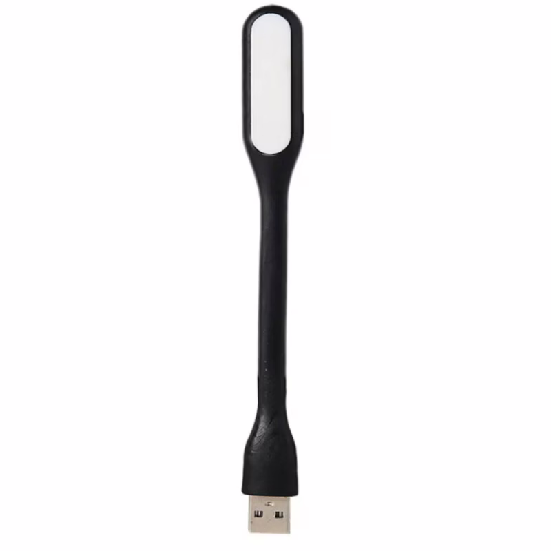 USB LED-лампа для ноутбука и Power Bank, гибкая, чёрная